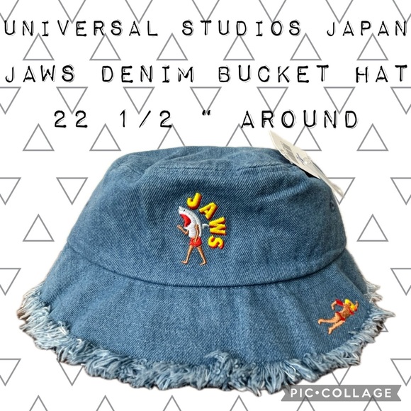 Universal Studios Japan Other - Universal Studios Japan JAWS Denim Bucket Hat